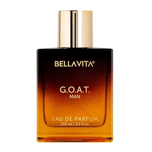 Bella Vita Luxury G.O.A.T Long Lasting Perfume | Perfume for Man | Eau De Parfum 100ml | Bergamot, Patchouli & Vetiver | Spicy, Citrus, Woody & Musky Premium Fragrance
