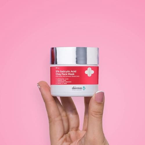 The Derma Co 2% Salicylic Acid Clay Face Mask for Men and Women for Acne & Blemish Prone Skin - 50 g(dermaco)