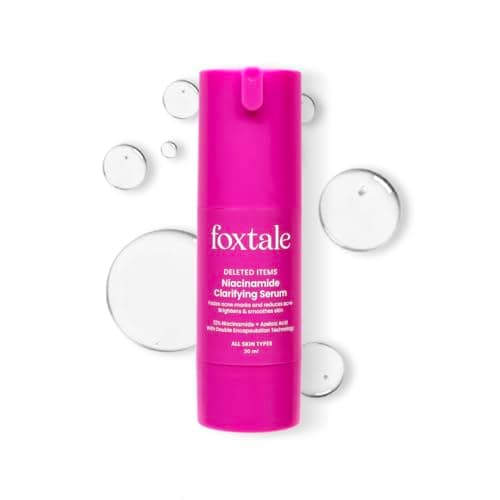 Foxtale 12% Niacinamide Face Serum with Azelaic Acid for Brightening & Oil Control | Reduces Acne, Blemishes & Acne Marks | Brightens & Smoothens Skin | Face Serum for Women & Men | 30 ml