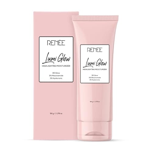 RENEE Lumi Glow Highlighting Moisturizer | Enriched with 3% Niacinamide & 1% Hyaluronic Acid | Non-Sticky | Glowing Skin | 50g