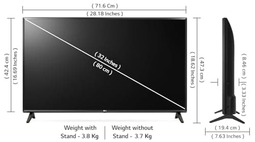 LG 32in LR570 AI Series HD Ready webOS LED TV 32LR570B6LA