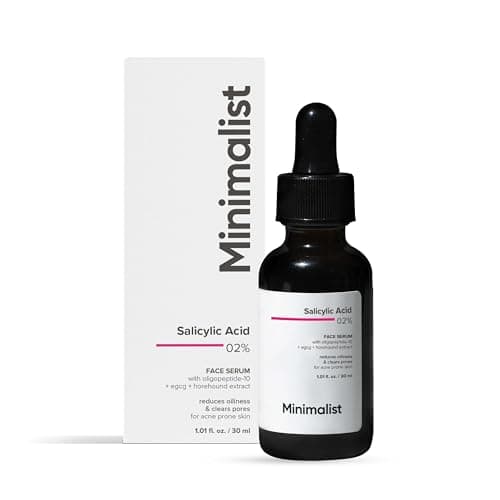 Minimalist Anti-Acne 2% Salicylic Acid Face Serum for All Skin Types | Reduces Blackheads,Oiliness, Excess Oil & Bumpy Texture | BHA Based Exfoliant | 30 ml
