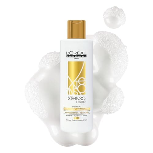 L'Oréal Professionnel Xtenso Care Sulfate-free* Shampoo | For all hair types | Gently cleanses, controls frizz and adds shine | With Keratin Repair and Asta-Care *without sulfate surfactants