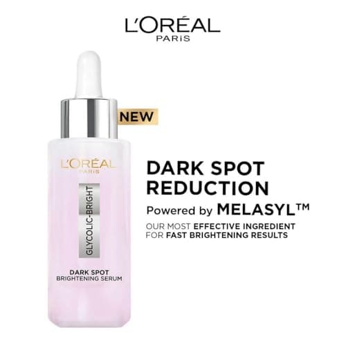 L'Oreal Paris Glycolic Bright 8% [Melasyl + Niacinamide] Face Serum for Brightening Dark Spots 15ml