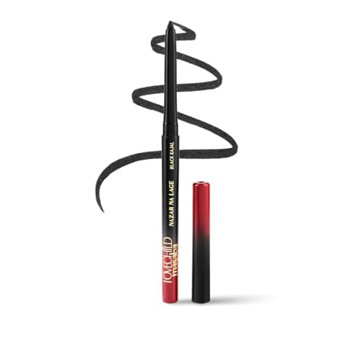 LoveChild Masaba Kajal Pencil Coal Black Matte - Smudge-proof & Waterproof, Long-lasting Deeply Pigmented Intense Black Kajal for Women, Makeup Essential (0.35g)