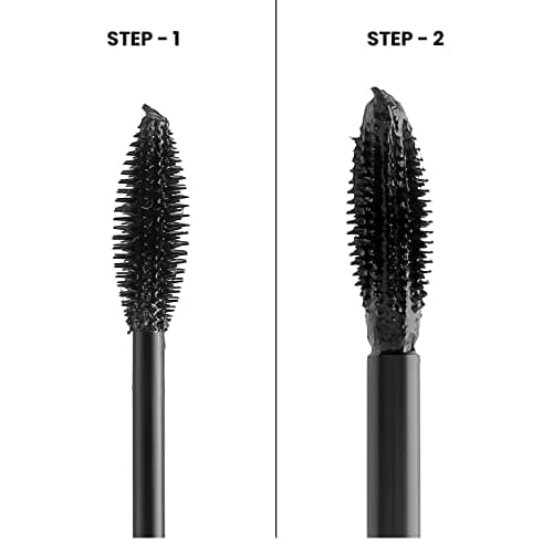 MARS Double Trouble Volumizing and Lengthening Mascara | 2-in-1 Mascara for Women | Long Lasting (15 ml) (Black)