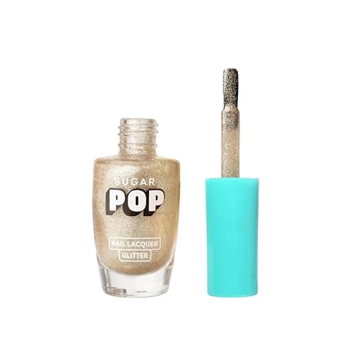 SUGAR POP Nail Lacquer Glitter Finish 02 Bling & Beyond - 10 Ml - Quick-Drying | Chip-Resistant | High On Shine | Long-Wear Formula
