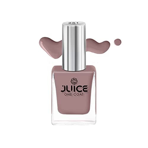 JUICE One Coat Nail Polish Combo No.27 Nude Collection, High Gloss, Chip Resistant, Quick Dry, Gel Effect, Shades : Sun Kissed/Dusty Coral/Camel GLOSS, 11ml each