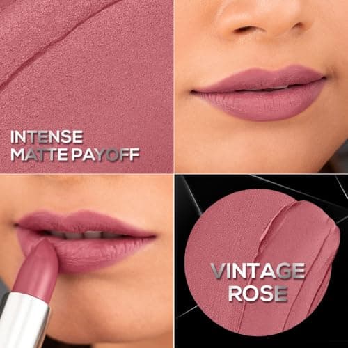 RENEE Prime Matte Lipstick - Vintage Rose, Lightweight & Long-Lasting Formula, Creamy Matte Finish, One Swipe Application, Non-Drying, Vitamin E Infused, 4.5Gm