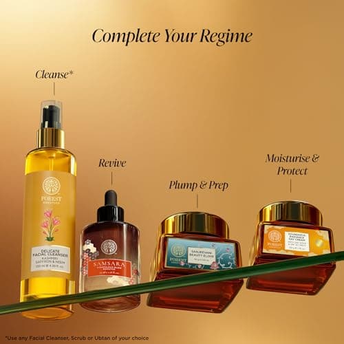 Forest Essentials Bestselling Soundarya Radiance Day Cream with 24K Gold & SPF 30 PA++ | Anti Ageing Moisturiser for Glowing Skin | For all skin types