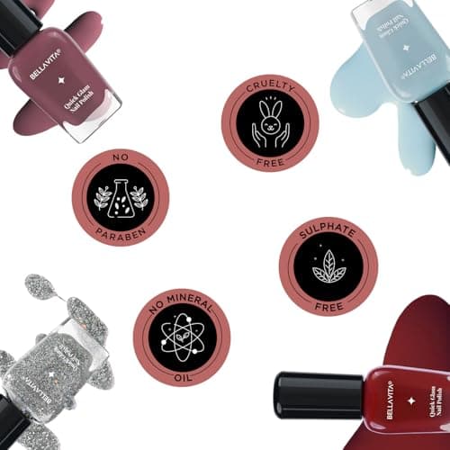 BELLAVITA Nail Polish | Vibrant Color Lustrous Shine Long Lasting | Chip Free Fast Dry Formula | Smooth Application | Blush | Nail Paints for Women | 10 ML