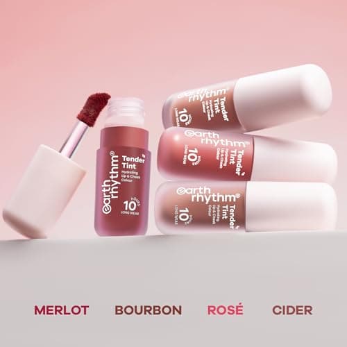 Earth Rhythm Tender Tint for Lip & Cheek with Pure Plant Pigments 10 H Stay - Rosé