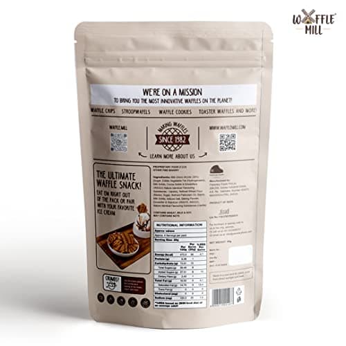 Waffle Mill - Chips - Combo Pack - Milk Chocolate Dark Choco Drizzle + Milk Choco Drizzle - Pack Of 2-170Gm