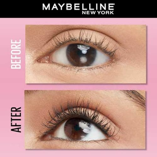 Maybelline New York Mascara, Highly Pigmented Colour, Long-lasting, Waterproof, Hypercurl , Black, 9.2ml