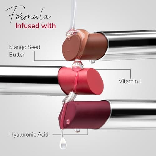 Mila Beauté 24 Hrs Locked In Lips Transfer Proof Lipstick | Enriched With Mango Seed Butter & Hyaluronic Acid | Transfer Proof Formula with Velvety Texture | Smudge Proof & Highly Pigmented | Shade - (Nude Brown, 3.2 g)