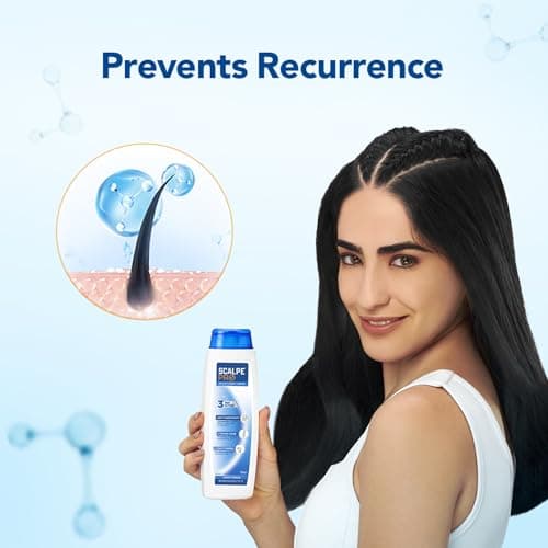 Scalpe Pro Daily Anti-Dandruff Shampoo | Removes Dandruff from Source | Prevents Itching & Irritation | Scalpe Science | Climbazole Formulation | Dermatologically Tested | For Women & Men | 200ml