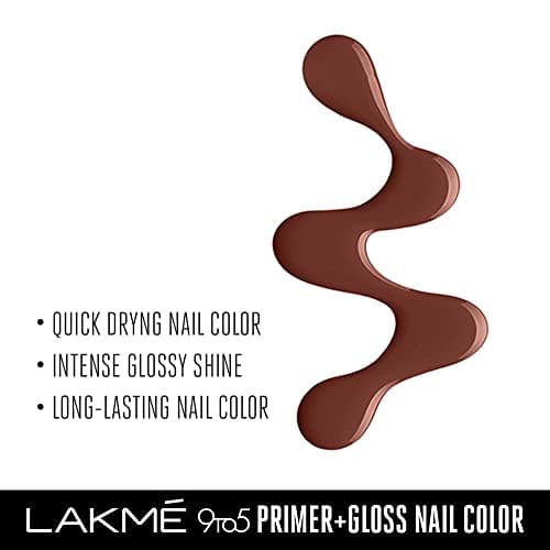 LAKMÉ 9 To 5 Overtime Shine Nail Color, 6Ml, Glossy Finish