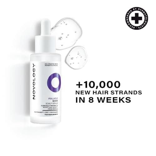 Novology Follicle Revive Scalp Serum for Hair Growth with 4% Dynagen, Zinc, Niacinimide|50ml