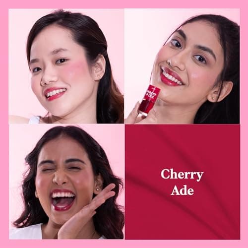 ETUDE Dear Darling Water Gel Luminous Lip & Cheek Tint| Long Lasting, Waterproof, Smudgeproof |Korean Makeup|Shade-02,Cherry-9ml