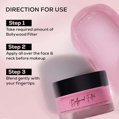 RENEE Bollywood Filter Face Primer 15gm| for a Flawless & Smooth Skin| Blurs Fine Lines, Wrinkles & Pores Instantly| Hydrating, Lightweight & Non-sticky| Cruelty-free