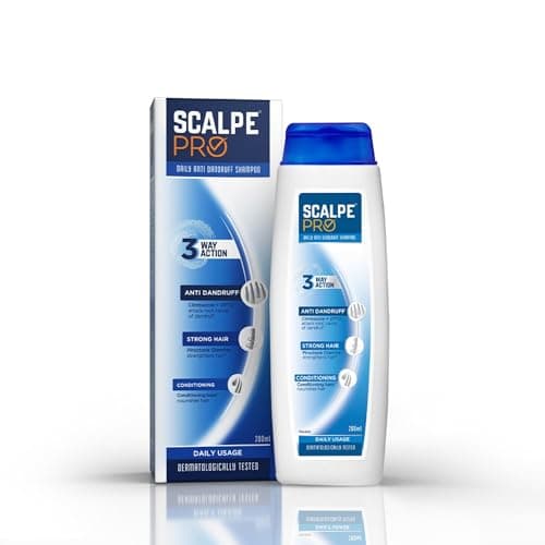 Scalpe Pro Daily Anti-Dandruff Shampoo | Removes Dandruff from Source | Prevents Itching & Irritation | Scalpe Science | Climbazole Formulation | Dermatologically Tested | For Women & Men | 200ml