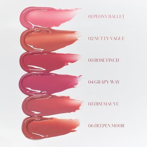 rom&nd Glasting Color Gloss (04 GRAPY WAY) | Kbeauty, Plumping, Glossy, Moisturizng, Natural Color, Long-lasting | Compact & Travel-Friendly | Suitable for Daily Use | Pack of 1