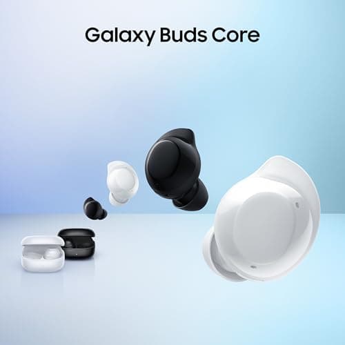 Samsung Galaxy Buds Core (Black) Galaxy AI Enabled in-Ear TWS with ANC | Enriched Bass | 6 Mic Setup | IP54 | 35hrs Battery | Touch Controls