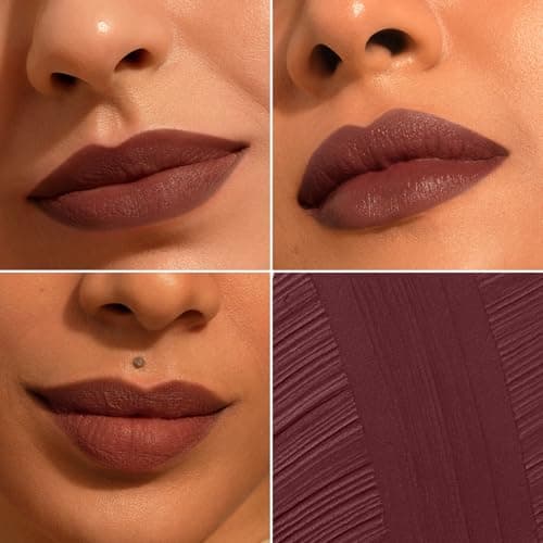Pilgrim Oh So Crème! Bullet Lipstick | Silky-Matte Finish | Highly Pigmented and Long Lasting | Enriched with Exotic French Grape Seed Oil | (Boujeé Babe-03)