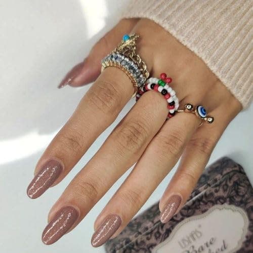 DeBelle Gel Glossy Finish Nail Polish (Non- Uv) | Long Lasting | Seaweed Enriched |Chip Resistant | Toxic & Cruelty Free | 6Ml (Angelic Saira) - 7 Ml