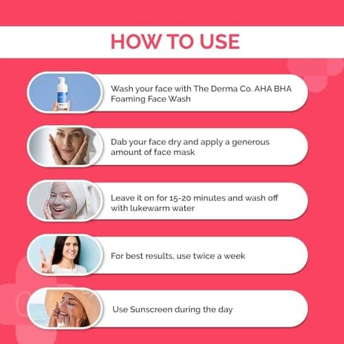 The Derma Co 2% Salicylic Acid Clay Face Mask for Men and Women for Acne & Blemish Prone Skin - 50 g(dermaco)