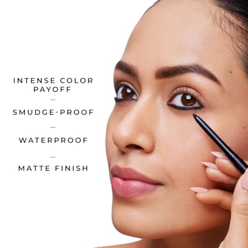 LoveChild Masaba Kajal Pencil Coal Black Matte - Smudge-proof & Waterproof, Long-lasting Deeply Pigmented Intense Black Kajal for Women, Makeup Essential (0.35g)