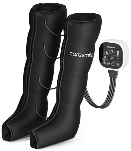 Caresmith Revive Leg Compression Massager with Powerful Controller | 4 Targeted Zones with 4 Modes | Foot Massager Machine for Pain Relief | Blood Circulation Massager
