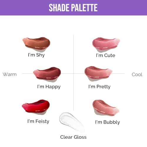 Staze 9to9 Gloss Lock 2-In-1 Liquid Lipstick | Lip Gloss For Long-Lasting Fuller & Plump Lips | Transfer-Proof&12h Long Stay With Intense Color Payoff | Lightweight & Comfortable | 05 I'm Happy | 7g