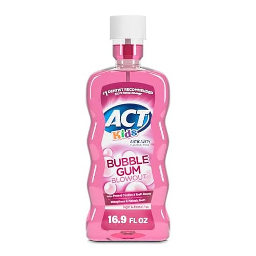 ACT Kids Anti-Cavity Fluoride Rinse, Bubblegum Blowout
