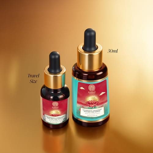 Forest Essentials Soundarya Anti Ageing Serum with 24K Gold | Ayurvedic Face Serum for Clarity, Pigmentation, Firming & Toning the Skin | With Pure Gold & Herbal Extracts