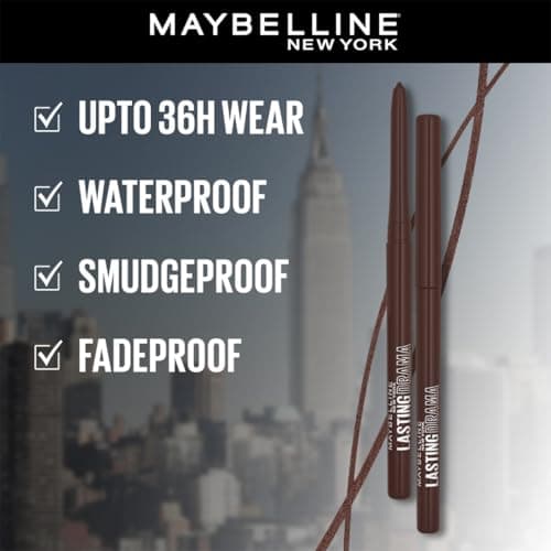 Maybelline New York Colossal Lasting drama Kajal - 36H Wear, Waterproof, Smudge Proof Kajal - 30 Brown Sugar, 0.31g