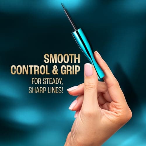 LAKME 9to5 Eyeconic Waterproof Liquid Eyeliner, Intense Black, 4.5 ml, for Precise Eye Definition, with Quick-Dry Formula, Smudgeproof and Waterproof