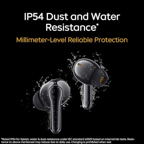 iQOO TWS 1e in-Ear Earbuds with Mic, Upto 30dB Active Noise Cancellation, Fast Charging which Takes 10 mins for 3 Hours Playtime, with Upto 42 hrs Playback time (Flame Yellow)