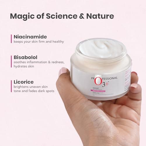 O3+ Radiant Day Cream SPF 30 | For Glowing, Even Skin Tone | Moisturises & Protects All Skin Types 50g