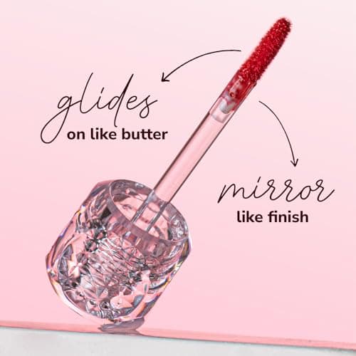 MILA BEAUTÉ Gloss Girl Lip Gloss|Enriched With Mango Seed Butter & Hyaluronic Acid |Light Weight & Non-Sticky Formula|Gives Fuller-Lip Effect & Extra Hydration | High Shine Finish-My Choice, 2.8 Ml