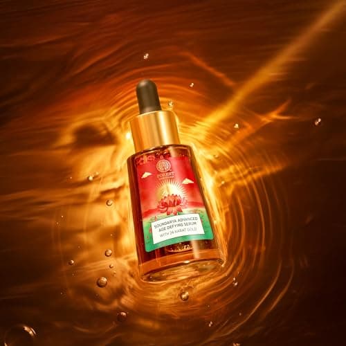 Forest Essentials Soundarya Anti Ageing Serum with 24K Gold | Ayurvedic Face Serum for Clarity, Pigmentation, Firming & Toning the Skin | With Pure Gold & Herbal Extracts
