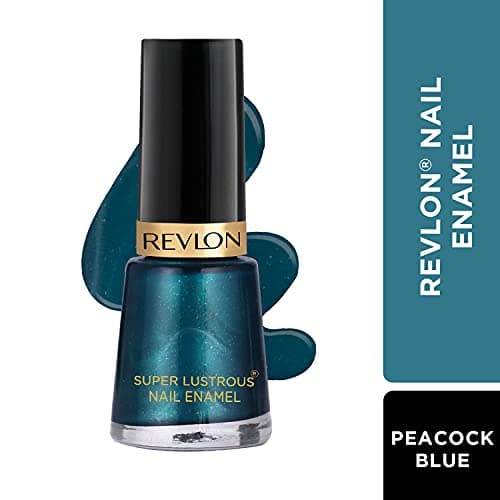 REVLON Glossy Finish Nail Enamel, Peacock Blue, 8ml