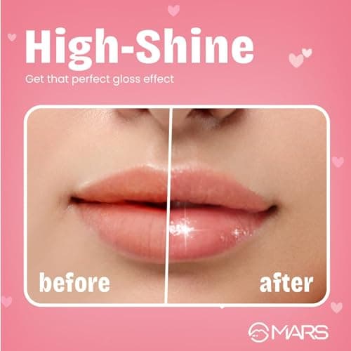 MARS Candylicious Sheer Lip Gloss for Women | Hydrating & High Shine | Lightweight | Non-Sticky | Enriched with Vitamin-E, Hyaluronic Acid & Avocado Ester (4.0ml) (11-TOFFEE TWIRL)