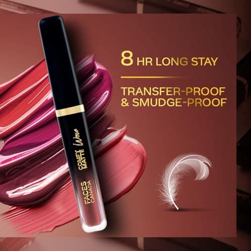 FACESCANADA Comfy Matte Wow Liquid Lipstick - Cocoa Crush 07, 3.8Ml | One Swipe Application | Highly Pigmented | Comfortable Wear | Glides Smoothly | Long Lasting | Transferproof