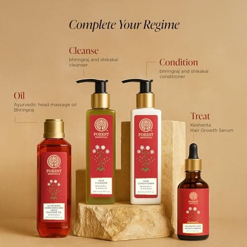 Forest Essentials Ayurvedic Hair Growth Serum | With Redensyl & Anagain | Clinically Tested to be a Natural Alternative to a Hair Transplant