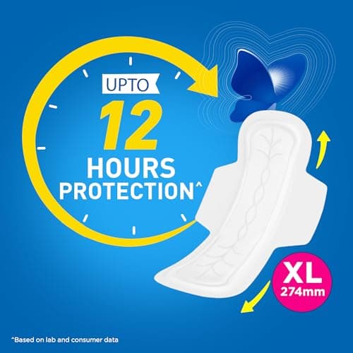 Stayfree Secure xl | Combo packs 120 Pads | Cottony Soft Sanitary Pads for Women | with Leak Lock Technology | Odour Control | Absorbs upto 100% Fluid | Up to 12 Hours of Protection |