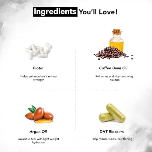 Botanic Hearth Biotin Hair Oil For Hair Growth Infused With Coffee Bean Oil & Argan Oil | Hair Strenghtening Treatment | Nourishing & Volumizing | Non GMO Verified | 6.7 fl oz