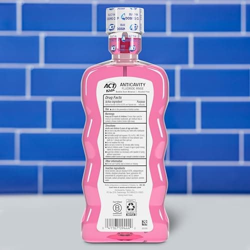 ACT Kids Anti-Cavity Fluoride Rinse, Bubblegum Blowout