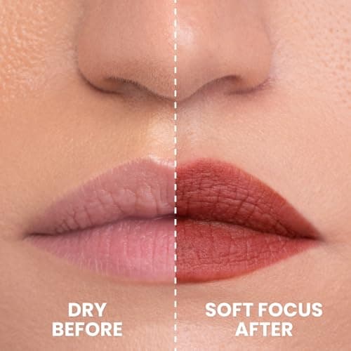 Typsy Beauty Pout Cloud Matte Lip Balm | Blurring Finish, Tinted Lip Balm with Peptides, Ceramides & Vitamin C & E | Rich colour payoff with long-lasting stain I Plum - Mulberry Mochi 05| 8g