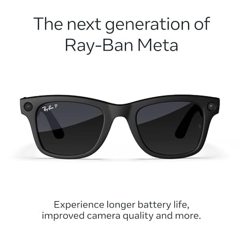 Ray-Ban | Meta Wayfarer (Gen 2) - Matte Black, Polarised Gradient Graphite Lenses